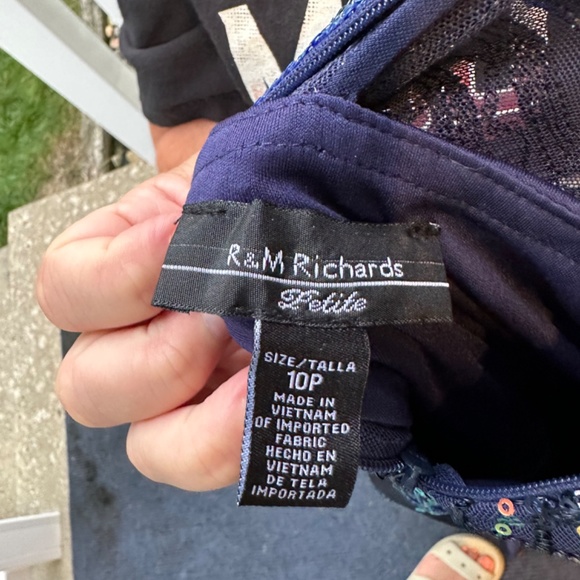 Blue Mother of Bride wedding party dress - Picture 5 of 7